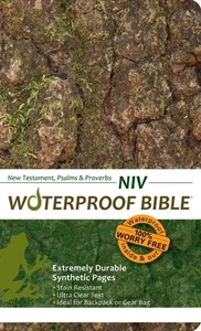 Waterproof Bible - New Testament Ps. & Pr. - NIV - Camo Tree Bark Bardin & - Picture 1 of 1