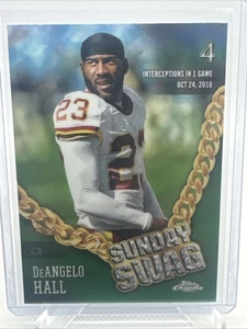 DeAngelo Hall 2024 Topps Cromo Fútbol Sunday Swag Refractor #SS-23 Verde/99 - Imagen 1 de 2