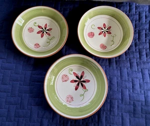 Vntg Stangl Pottery Carnival 3 Fruit/Desert Or Berry Bowls Terra Cotta Trenton - Picture 1 of 6