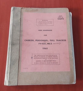FV432 MK2 APC ARMY MILITARY VEHICLE USER HANDBOOK - Bild 1 von 3