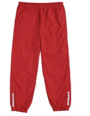 Pantalones de calentamiento SS18 Supreme rojos, pantalones deportivos talla M, resistentes al agua Foto 1 de 4