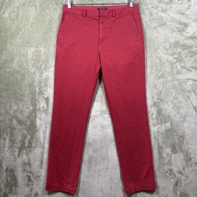 Calça chino vermelha 33x34 masculina estampada sequoia Banana Republic Aiden - Imagem 1 de 4