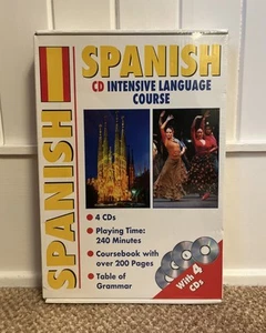 Spanish Intensive Language Course - 4 CD's Coursebook - NEW & Sealed - Picture 1 of 4