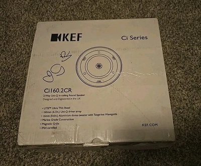 KEF Ci160.2CR Altoparlante da soffitto rotondo Uni-Q bidirezionale 160 mm - Immagine 1 di 4