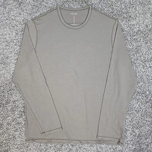 Proof Shirt Mens Large Brown 72 Hour Performance Merino Wool Base Layer Long Slv - Picture 1 of 8