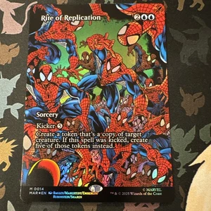 Rite of Replication Foil 0014 Spider-Man Marvel Universe Eternal-Legal MTG  - Bild 1 von 6
