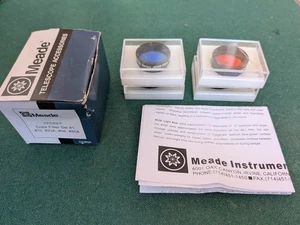 Meade 07530 Color Filter Set No. 1 with four filters, #12, #23, #58, #80A - Picture 1 of 6