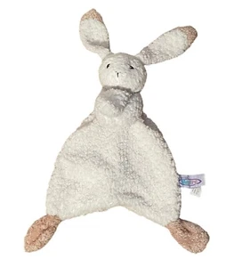 MARY MEYER Bunny Baby Lovey Security Blanket Satin Ears Nubby Cream 12” Oatmeal - Picture 1 of 7