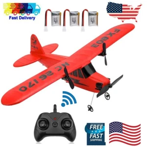 RC Plane 2 Channels 2.4Ghz Remote Control Airplane Ready to Fly EPP Aircraft USA - Picture 1 of 13