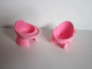 Fisher Price Little People Chunky Pink High Chair Stroller 1996 FREE SHIP - Picture 1 of 10