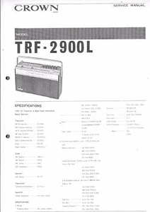 Crown Original Service Manual für TRF- 2900 L - Picture 1 of 1
