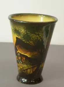 Schöne Vase, SMF Schramberg, handgemalt, signiert, nummeriert, 15 cm hoch - Bild 1 von 7