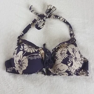 Becca by Rebecca Virtue lila Blumen Bikini Oberteil Small - Bild 1 von 10