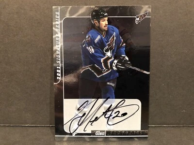 2000-01 BAP Signature Series Autographs #101 Glen Metropolit Washington Capitals - Image 1 of 4