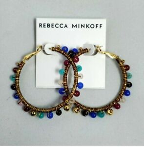  Rebecca Minkoff Morocco Hoop Earrings retail $48 