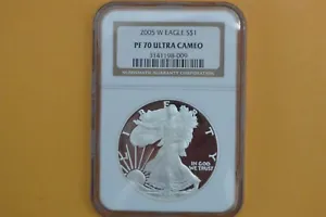 2005-W 1oz Proof Silver American Eagle NGC PF70 UCAM - Picture 1 of 4