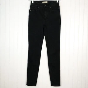 Madewell 10" High-Rise Skinny Jeans Johnny Wash Black Stretch Size 24 - Picture 1 of 5