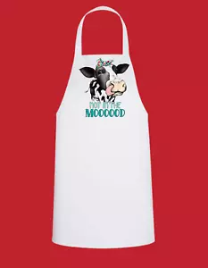 Delantal para hornear blanco Not in the Moood - Imagen 1 de 1