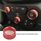 Air Conditioner Switch Knob Cover Audio Trim Cover Fit for 18-22 Jeep Renegade