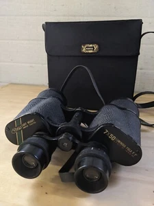 VINTAGE SELSI BINOCULARS 7X50 372FT @1000 YARDS NO. 755619 W/CASE - Picture 1 of 5