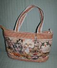 Bradford Exchange Kayomi Harai "Cats With Purr-sonality" Quilted Tote Handbag