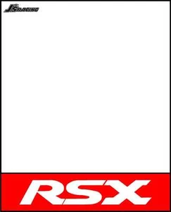 J's Racing Style Track DECAL Plates Jdm HONDA / Acura RSX Integra DC DC2 DC5  - Picture 1 of 2