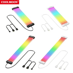 COOLMOON Neon Line 5V Sync ARGB Glow Neon Cord Replacement for Power Supply Unit - Afbeelding 1 van 24