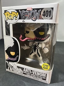Funko Pop! Anti Venom #401 Glow Pop Tees Box Small T-shirt GITD - Picture 1 of 11