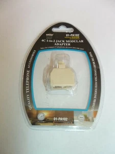 4C 1 to 2 JACK MODULAR ADAPTER - Picture 1 of 2