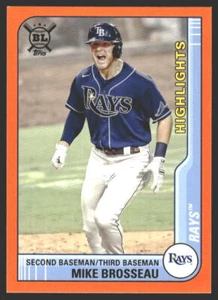 Mike Brosseau #294 2021 Topps Big League Orange Tampa Bay Rays - Picture 1 of 2