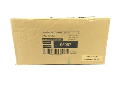 Lot 0f (8) 10PK DVD+R Recordable Verbatim 120 Min 4.7GB/16x In Jewel Case - Image 1 of 4