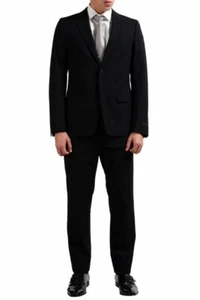 Prada Wool Black Two Button Men's Suit US 40R IT 50R - Picture 1 of 9