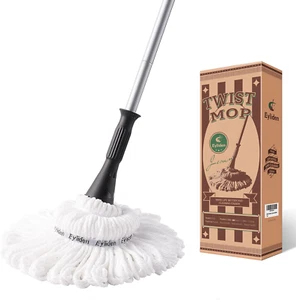 Twist Mop with 57.7" Handle Hands-Free Wringing Mop ,Dry & Wet Twist Mop for Har - Picture 1 of 11