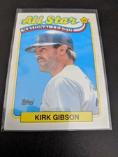 Kirk Gibson 1989 Topps All-Star Baseball Card #396 Pack Fresh Mint