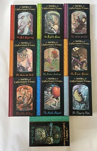 Lot Of 10 Books A Series Of Unfortunate Events Lemony Snicket Hardcover - Picture 1 of 18