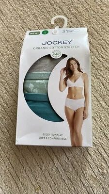 Jockey Mujer Calzoncillos Ropa Interior Algodón Orgánico Elastizado Moderno -Talla L Totalmente Nuevos Foto 1 de 3