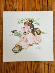 Norman Rockwell's Flowers in Tender Bloom - Four Seasons of Love Series VTG NOS - Picture 1 of 11
