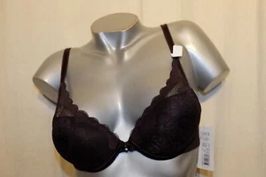 LISCA eleganter Push Up BH EVELYN 20230 Spitze CB anthrazit dunkelgrau NEU - Bild 1 von 3