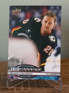 2025-26 Upper Deck Series 1 UD Canvas Blake Coleman #C-78 Calgary Flames - Picture 1 of 2