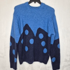 Stussy Fuzzy Dice Mohair Wollmischung Strickpullover Größe Large - Bild 1 von 8