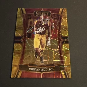 2023 Panini Select Draft Picks - Jordan Addison #6 Gold Lazer Prizm (RC) - Picture 1 of 10