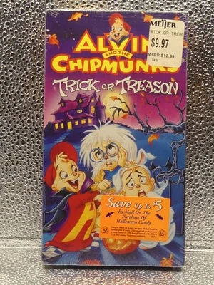 Alvin And The Chipmunks Trick Or Treason NR CC Halloween VHS New Factory Sealed - Image 1 of 4