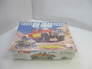 Revell Chevy off road pickup W/ dirt bike Vintage Model kit 1/16 scale sealed - Picture 1 of 7