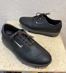 Nike Air Zoom Victory Tour Golf PARA HOMBRES 10.5 Cuero Zapatos Cromo Negro AQ1479 001 - Imagen 1 de 11