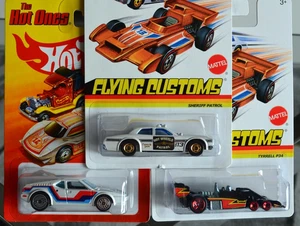 HOT WHEELS HOT ONES/FLYING CUSTOMS BMW M1 + SHERIFF PATROL + TYRRELL P34 RARE! - Picture 1 of 10