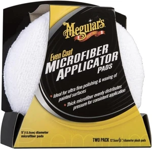 Meguiar’s X3080EU Even Coat 5" Microfibre Applicator Pads – 2 Pack Reusable. - Picture 1 of 7