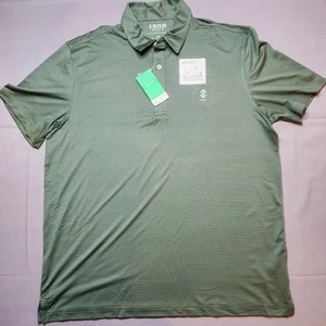 Izod Golfshirt Herren L Grün Polo Swingflex Stretch Kurzarm Neu mit Etikett - Bild 1 von 7