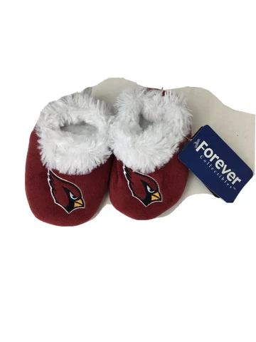 Forever Collectibles NFL Baby Bootie Slippers Red Football Arizona Cardinals NWT Cover