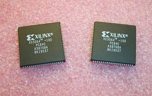 QTY (5) XC3064-100PC84C XILINX PLCC-84 REFURBISHED VERY CLEAN SOCKET PULLS - Picture 1 of 1