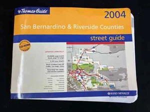 2004 THOMAS GUIDE SAN BERNARDINO & RIVERSIDE STREET GUIDE, **NO CD** - Picture 1 of 10